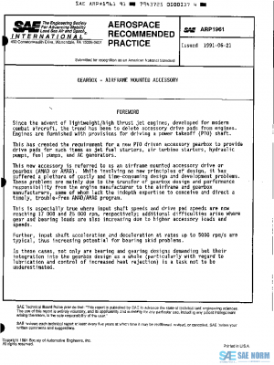 SAE ARP1961 PDF