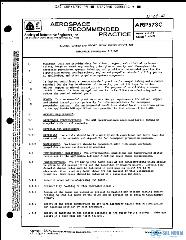 SAE ARP573C PDF SAE ARP573C PDF