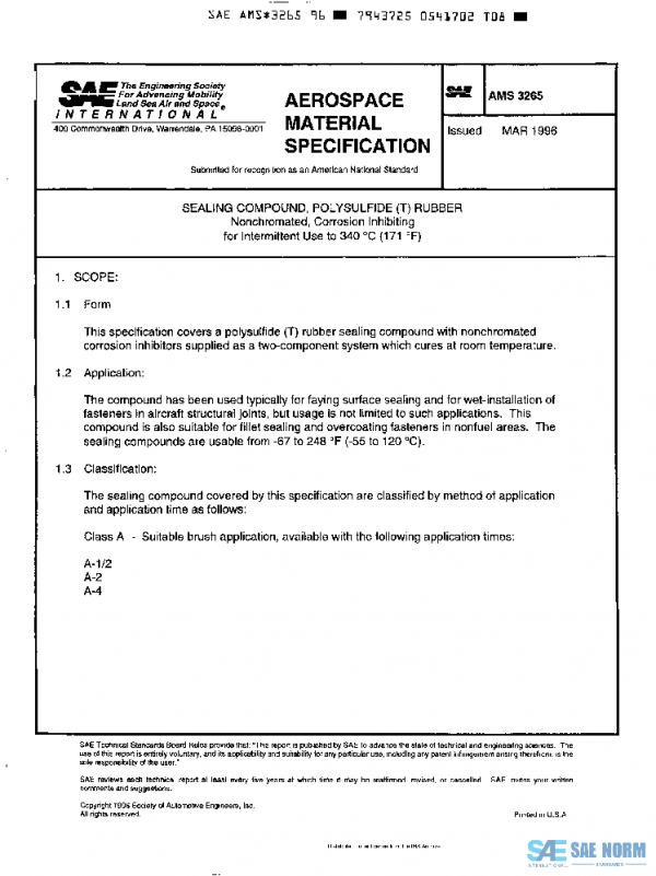 SAE AMS3265 PDF SAE AMS3265 PDF