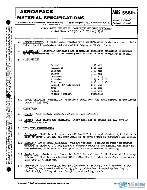 SAE AMS5550A PDF
