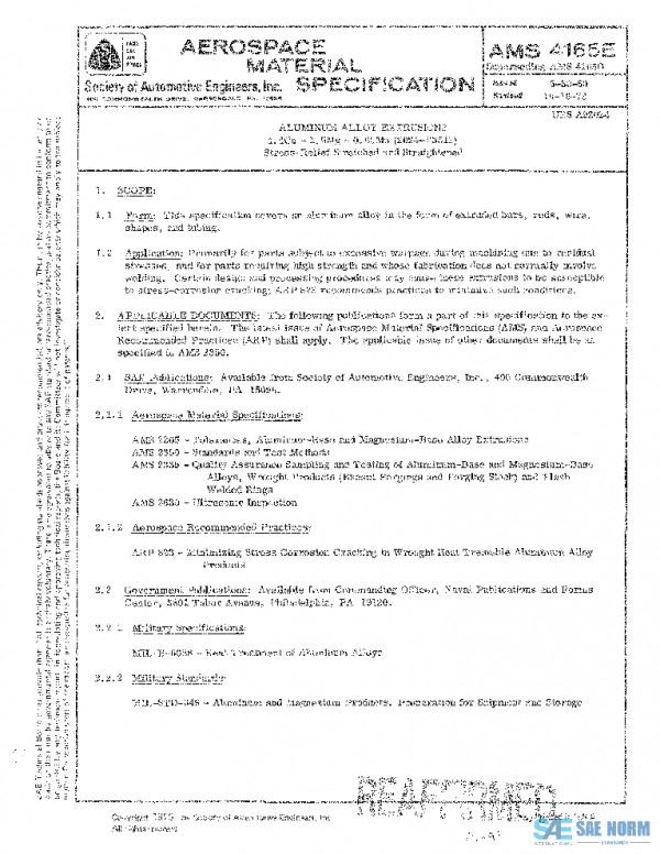 SAE AMS4165E PDF SAE AMS4165E PDF