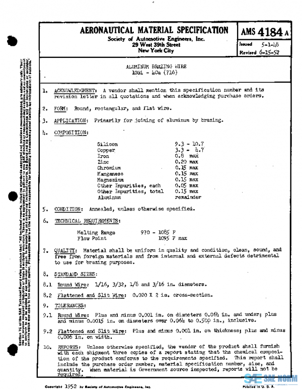 SAE AMS4184A PDF SAE AMS4184A PDF