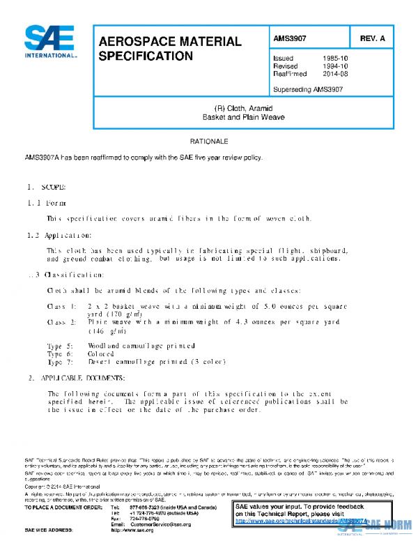 SAE AMS3907A PDF SAE AMS3907A PDF