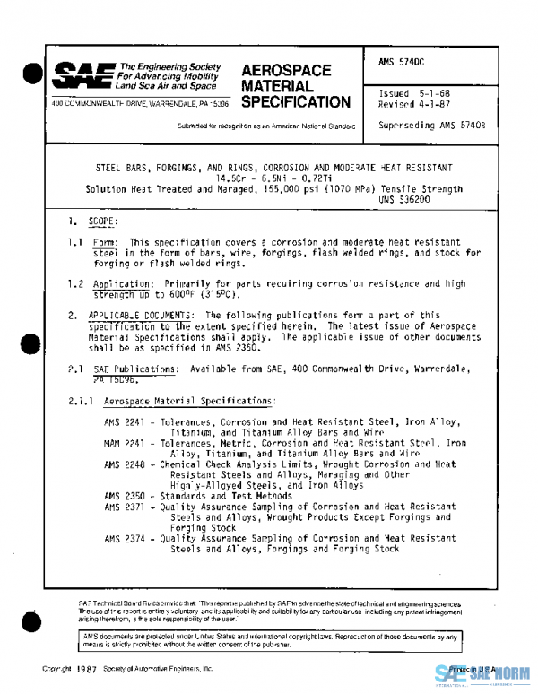 SAE AMS5740C PDF