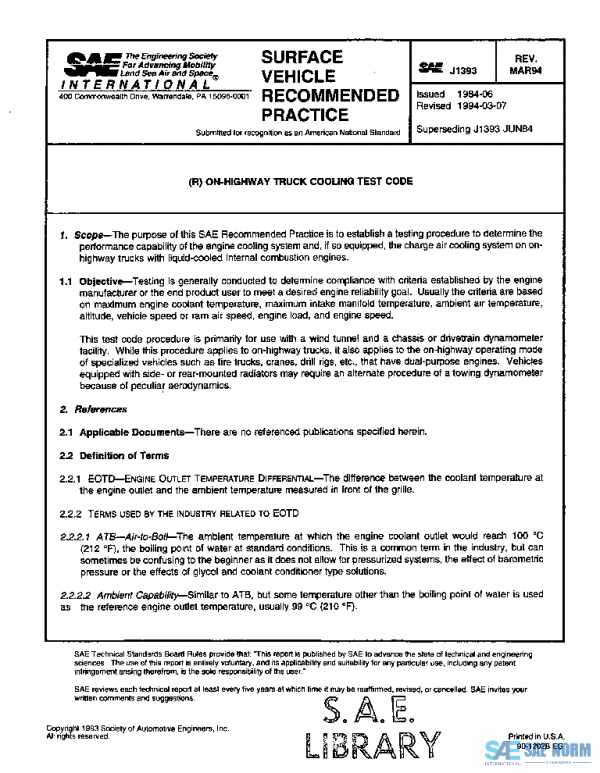 SAE J1393_199403 PDF