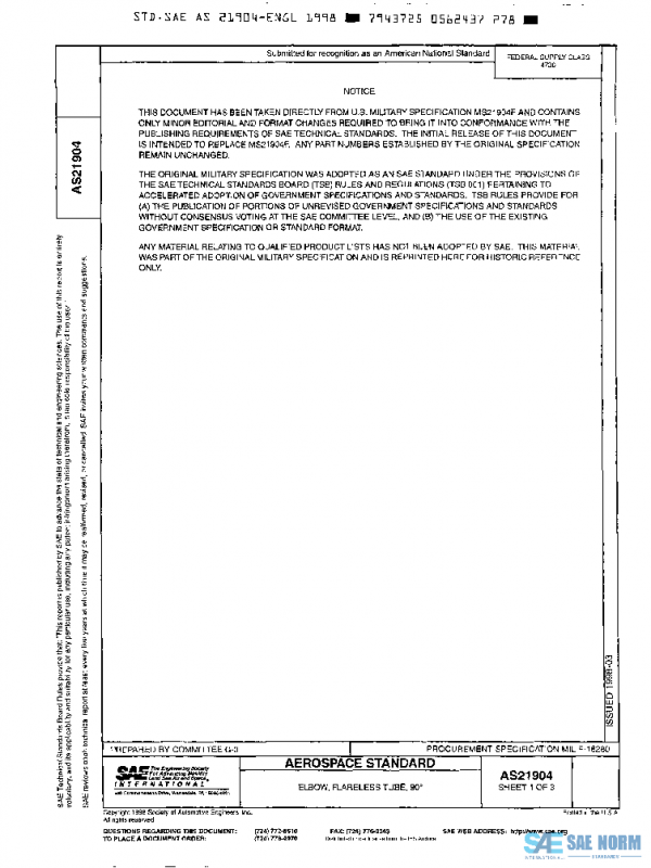 SAE AS21904 PDF SAE AS21904 PDF