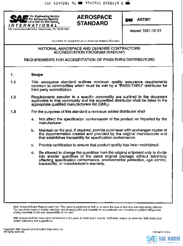 SAE AS7201 PDF