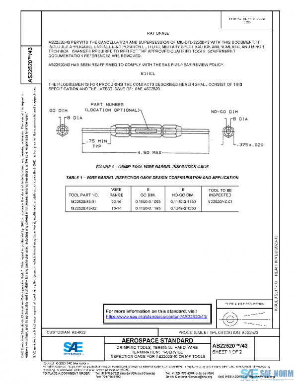 SAE AS22520/43 PDF