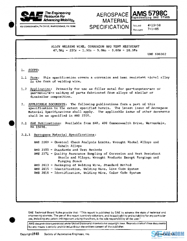 SAE AMS5798C PDF