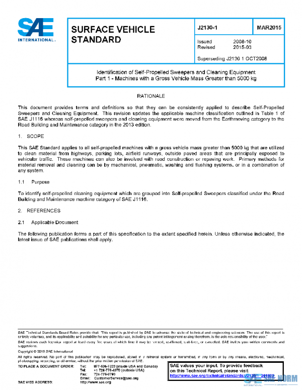 SAE J2130/1_201503 PDF