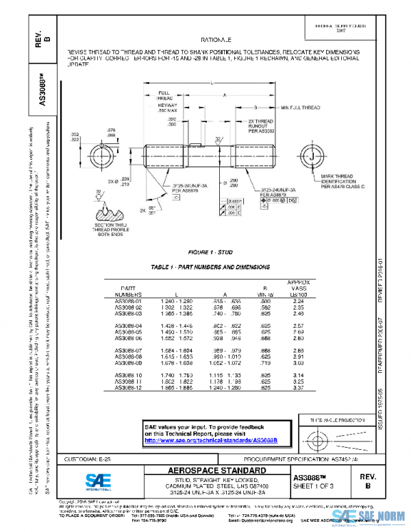 SAE AS3088B PDF SAE AS3088B PDF