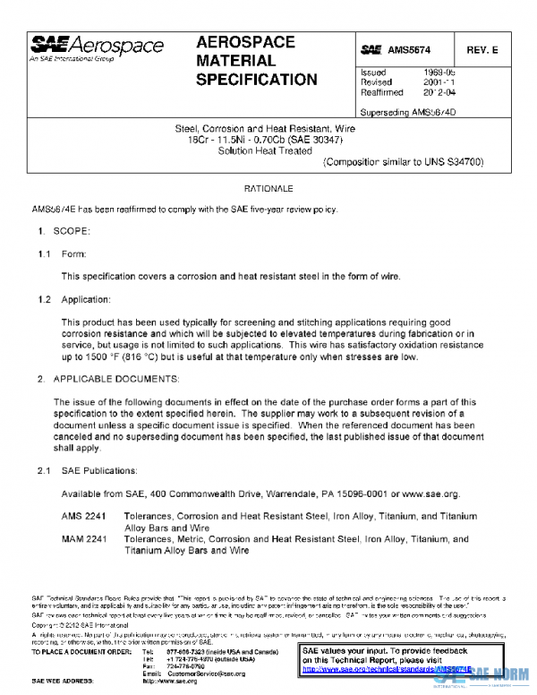 SAE AMS5674E PDF
