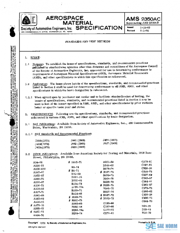 SAE AMS2350AC PDF