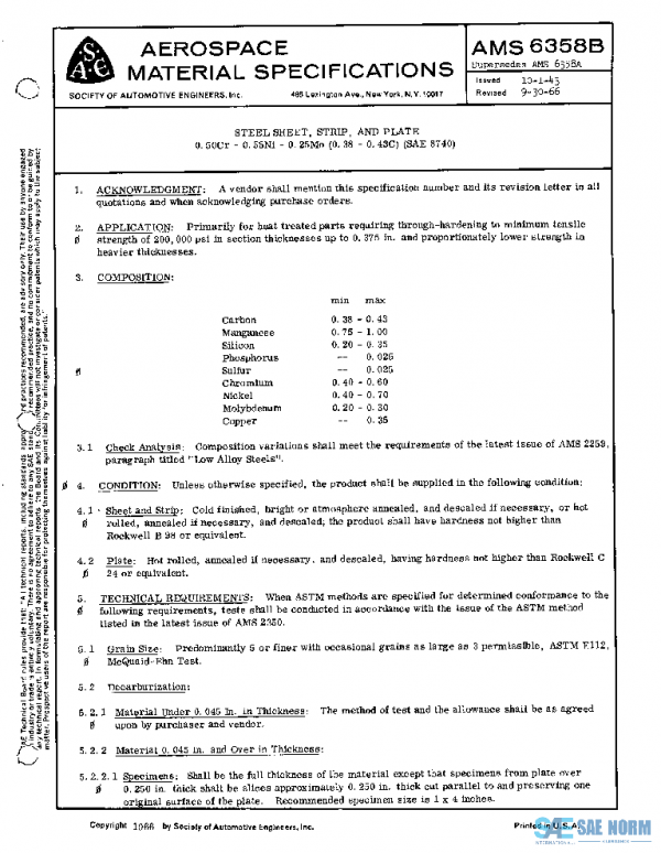 SAE AMS6358B PDF SAE AMS6358B PDF