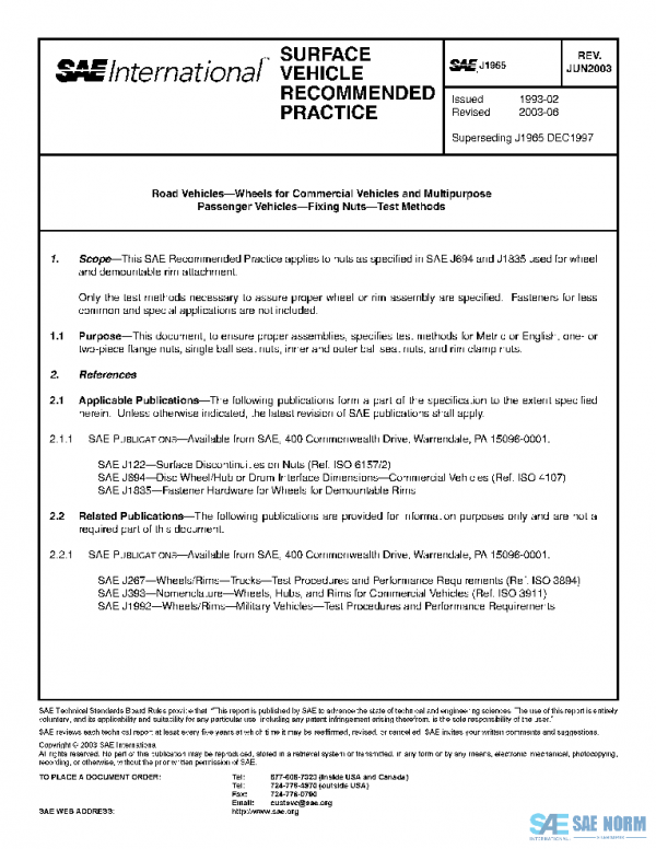 SAE J1965_200306 PDF SAE J1965_200306 PDF