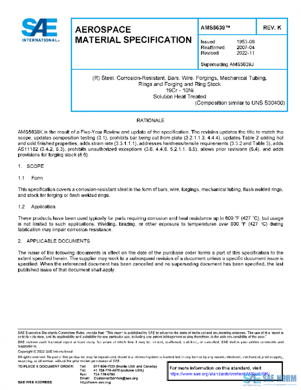 SAE AMS5639K PDF