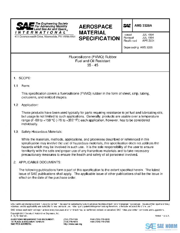 SAE AMS3328A PDF SAE AMS3328A PDF