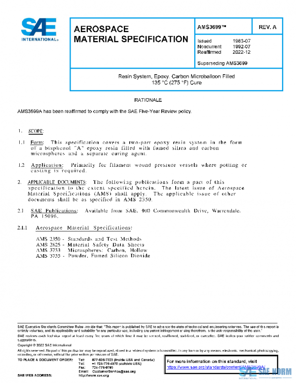 SAE AMS3699A PDF