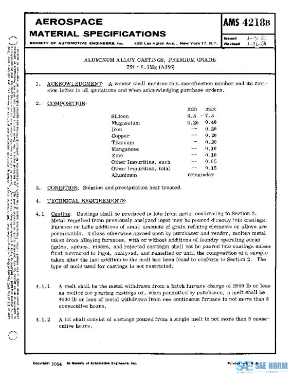 SAE AMS4218B PDF