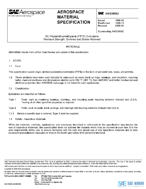 SAE AMS3659D PDF SAE AMS3659D PDF
