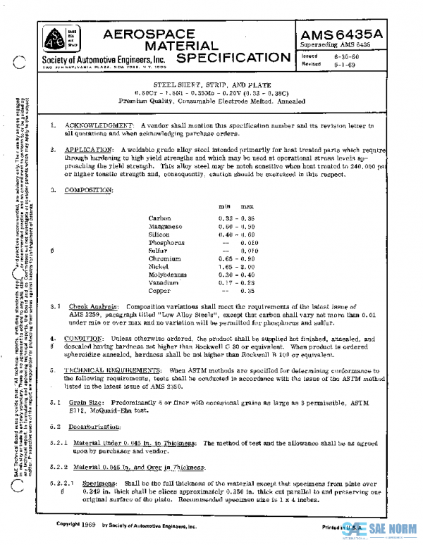 SAE AMS6435A PDF
