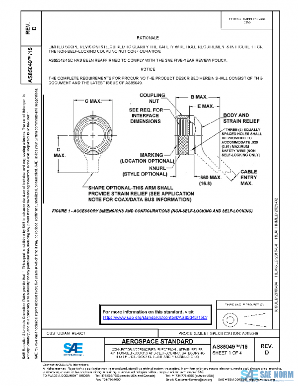 SAE AS85049/15D PDF SAE AS85049/15D PDF