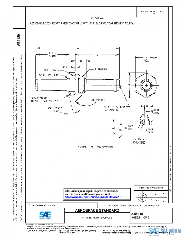 SAE AS5189 PDF SAE AS5189 PDF