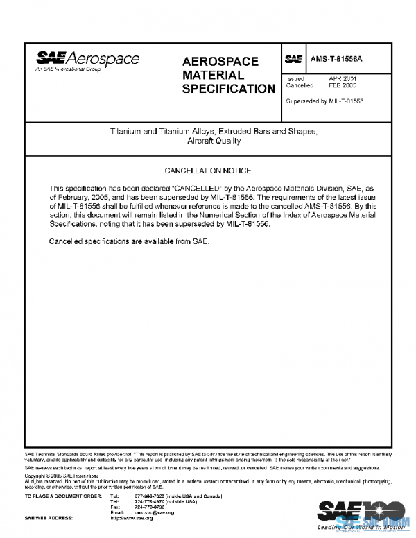 SAE AMST81556A PDF