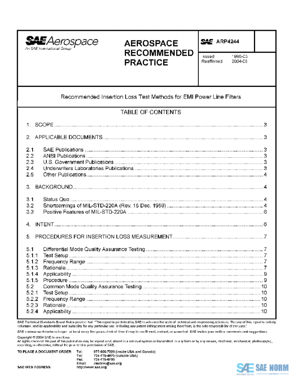 SAE ARP4244 PDF