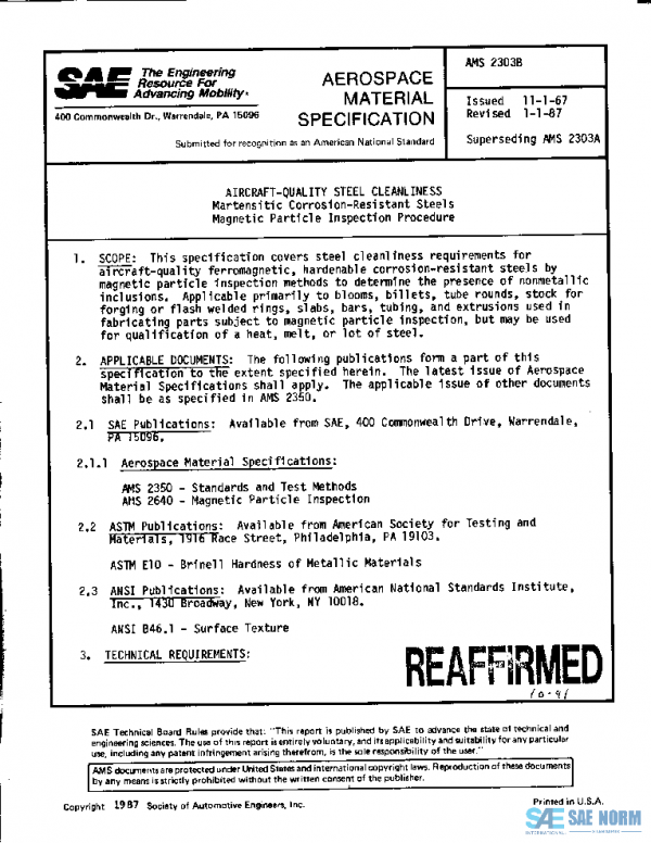 SAE AMS2303B PDF