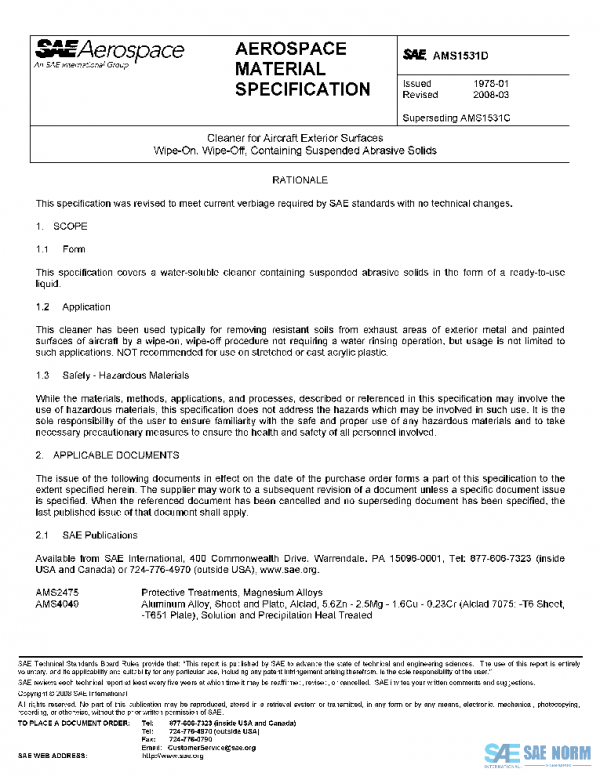 SAE AMS1531D PDF