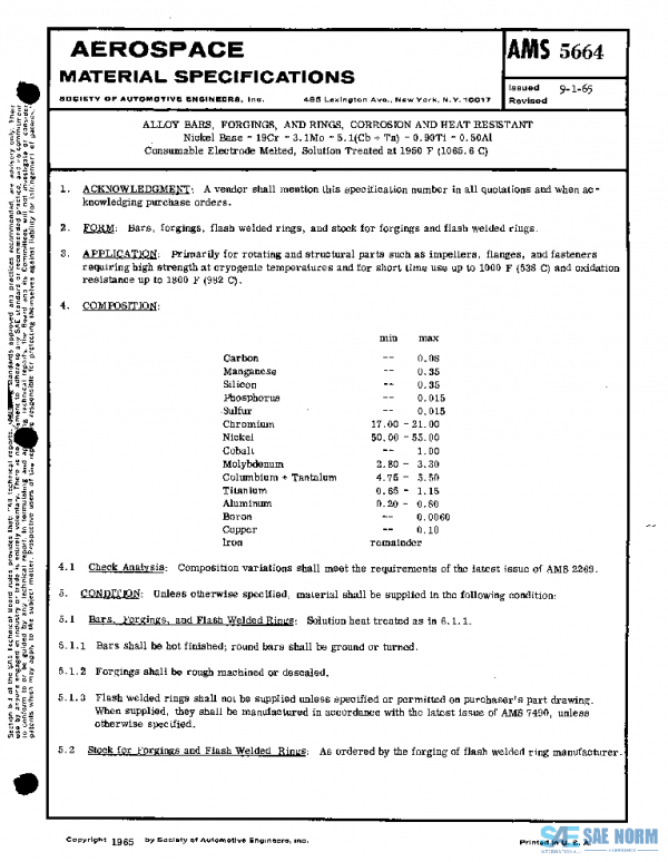 SAE AMS5664 PDF