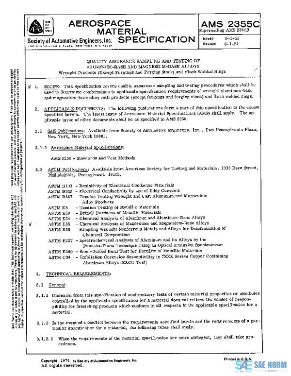 SAE AMS2355C PDF SAE AMS2355C PDF