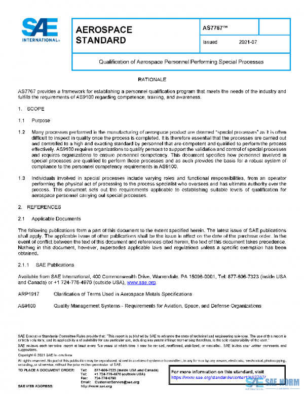 SAE AS7767 PDF SAE AS7767 PDF