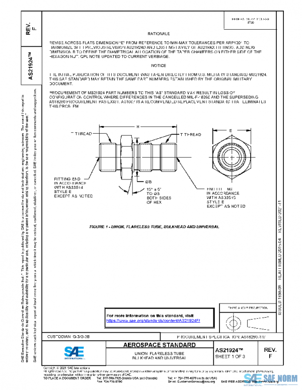 SAE AS21924F PDF SAE AS21924F PDF