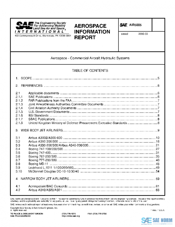 SAE AIR5005 PDF SAE AIR5005 PDF