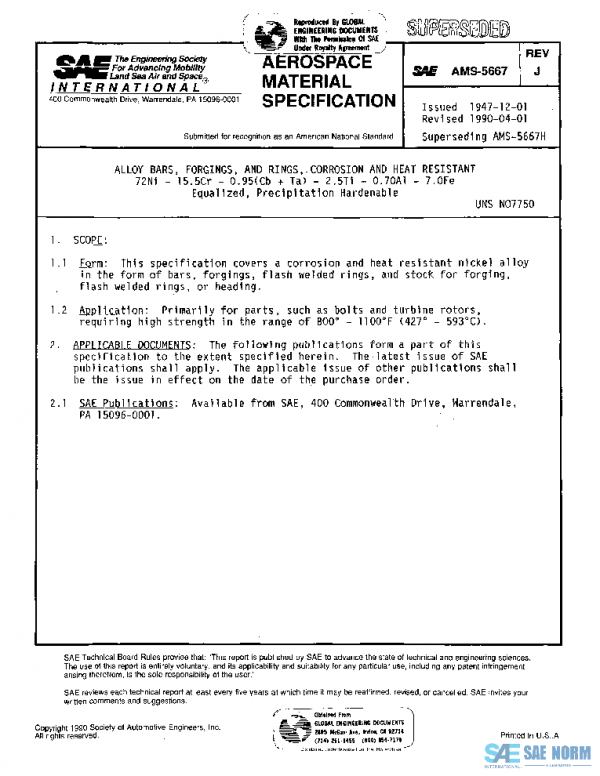 SAE AMS5667J PDF SAE AMS5667J PDF