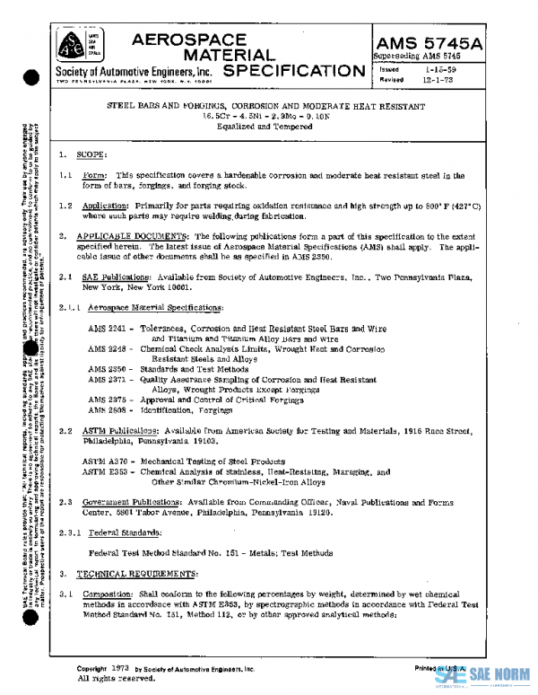 SAE AMS5745A PDF