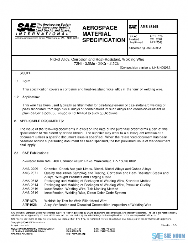 SAE AMS5836B PDF SAE AMS5836B PDF