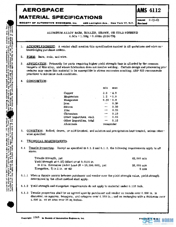 SAE AMS4112 PDF SAE AMS4112 PDF