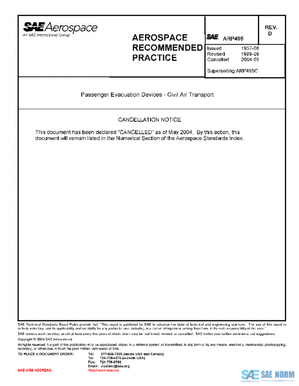 SAE ARP495D PDF