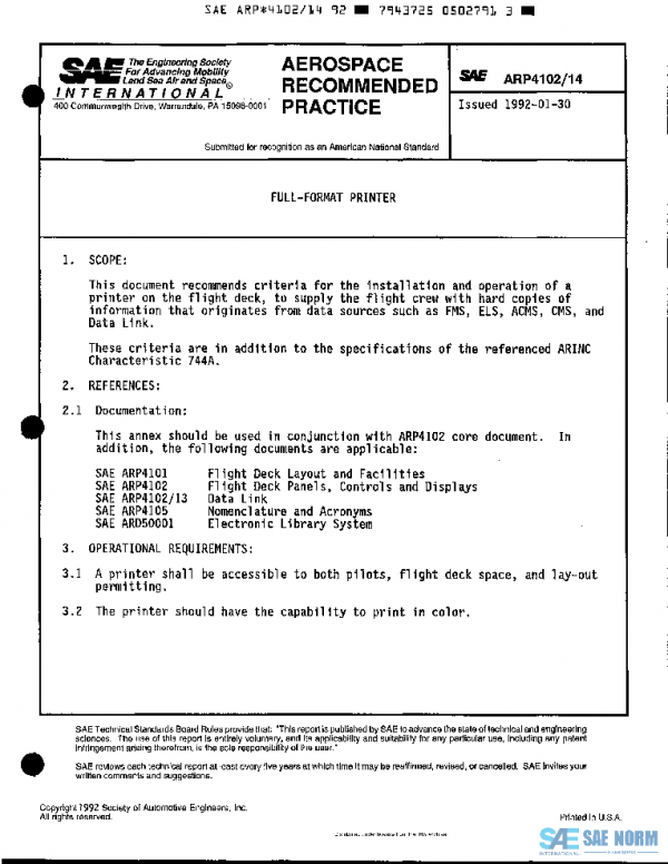 SAE ARP4102/14 PDF SAE ARP4102/14 PDF