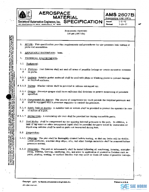 SAE AMS2607B PDF SAE AMS2607B PDF