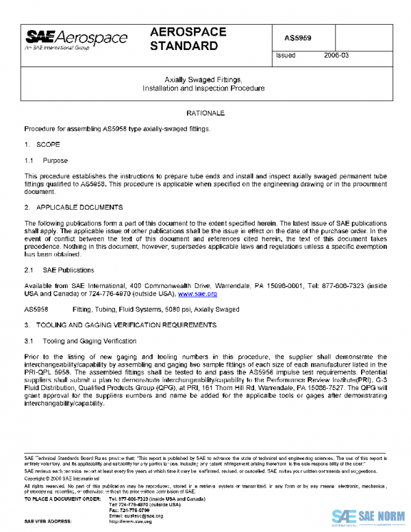 SAE AS5959 PDF SAE AS5959 PDF