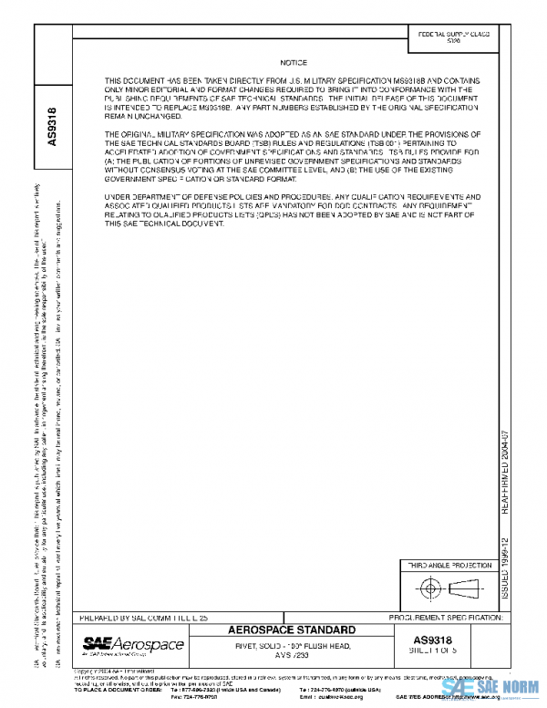 SAE AS9318 PDF