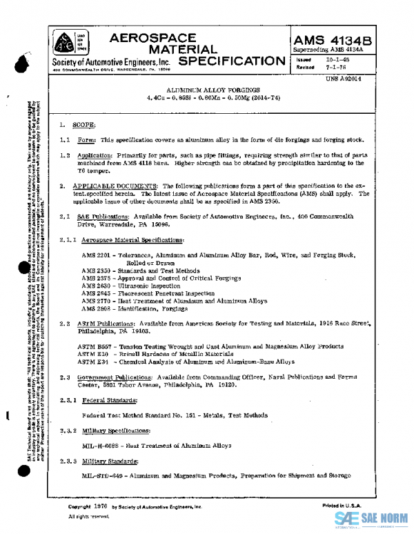 SAE AMS4134B PDF