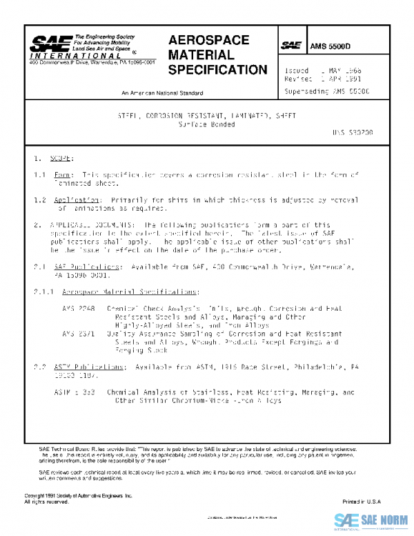 SAE AMS5500D PDF
