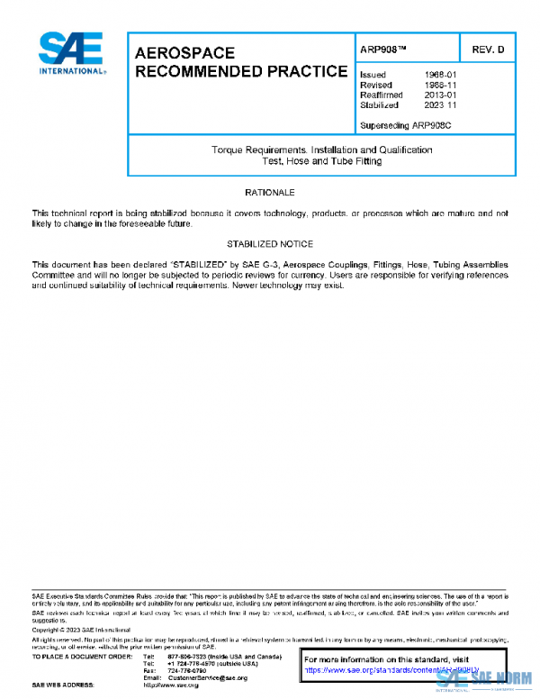 SAE ARP908D PDF