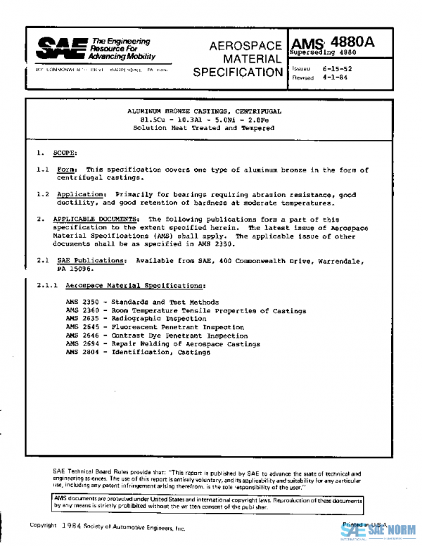 SAE AMS4880A PDF