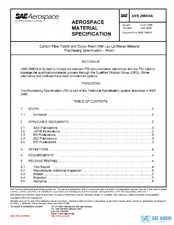 SAE AMS2980/4A PDF SAE AMS2980/4A PDF